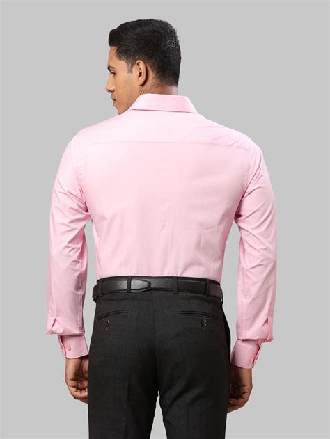Raymond Men Pink Slim Fit Solid Formal Shirt – MyRaymond