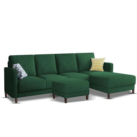 Swaloni RHS 6 Seater L Shape Sofa Set with Center Table for Living Roo