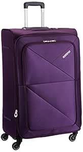 American Tourister Peru Polyester 77 cms Purple Softsided Suitcase (AMT ...