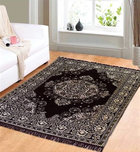 Buy PEPONI Floral Antique Carpet (Blue, Chenille, 10 X 12 Feet) Online ...
