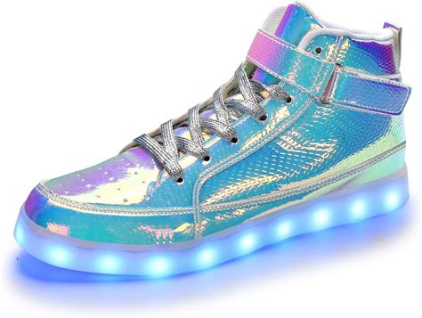 Light Up Shoes Men Women LED Shoes High Top Adult Light Up Sneakers ...