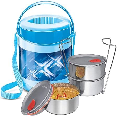 Buy MILTON Econa Deluxe 3 Insulated Stainless Steel Lunch Box Online at ...