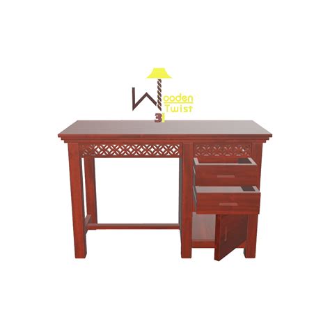 Buy Forte Study Table Crafted in Premium Teak Wood Online | Wooden ...