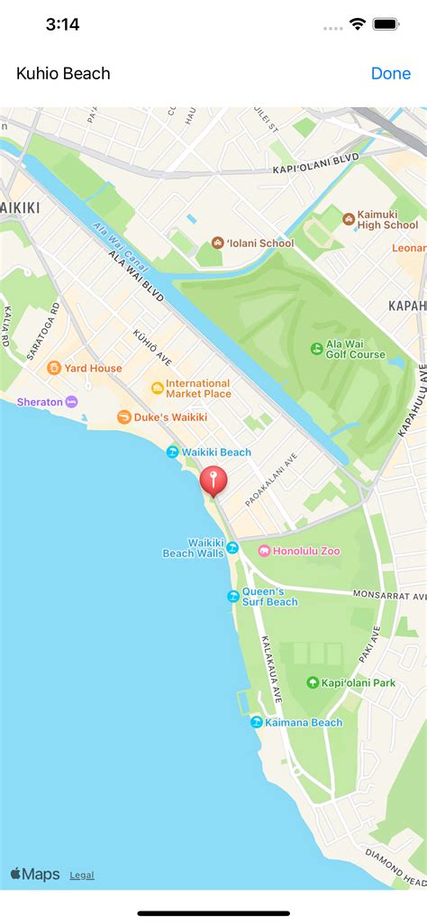 Xcode MapKit 的图像结果