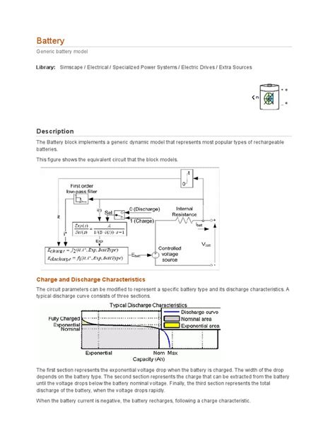 Battery Model MATLAB Graph 的图像结果