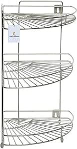 Buy Kuber Industries Stainless Steel Storage Rack, Standard, Silver ...
