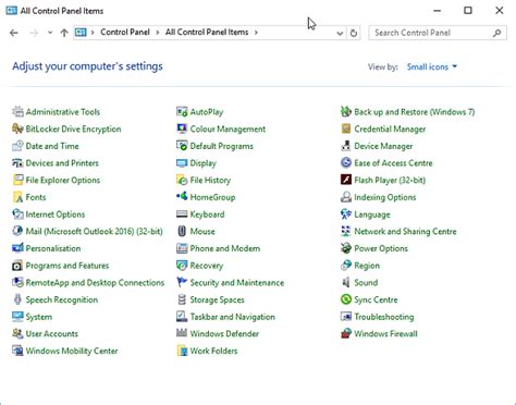 Microsoft Control Panel 的图像结果