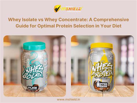 Whey Isolate vs. Whey Concentrate: Choose Your Ideal Protein – MSHIELD