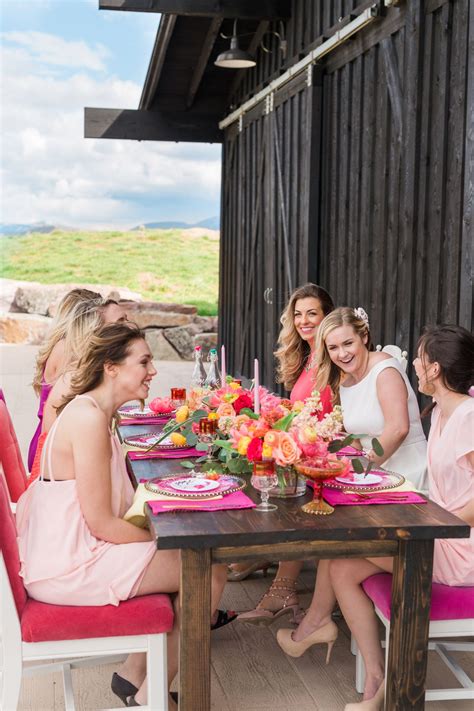 Hot Pink Flamingos and Mimosas Tropical Bridal Brunch | Bridal brunch ...