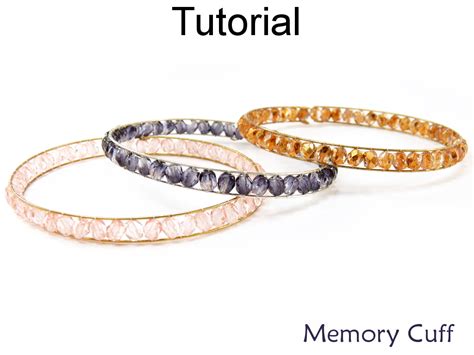 Memory Wire Beaded Cuff Bracelet Tutorial 的图像结果