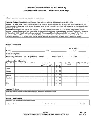 Fillable Online twc csc 010 Fax Email Print - pdfFiller