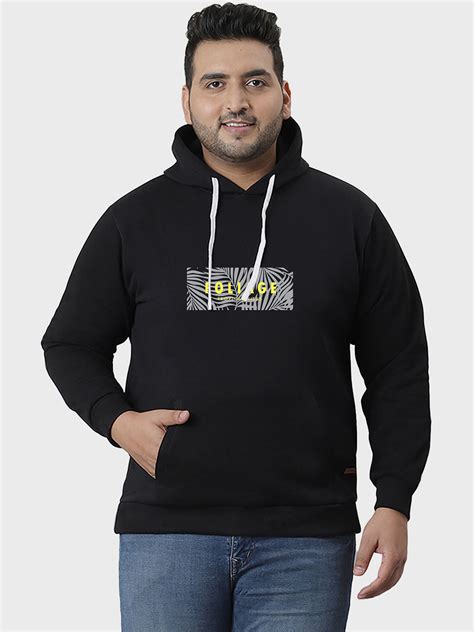 Plus Size PRINTED STYLISH CASUAL WINTER HOODED SWEATSHIRT (3XL - 6XL ...