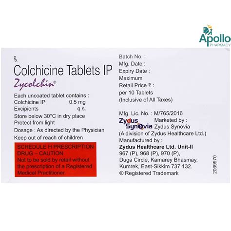 Zycolchin Tablet 10's Price, Uses, Side Effects, Composition - Apollo ...