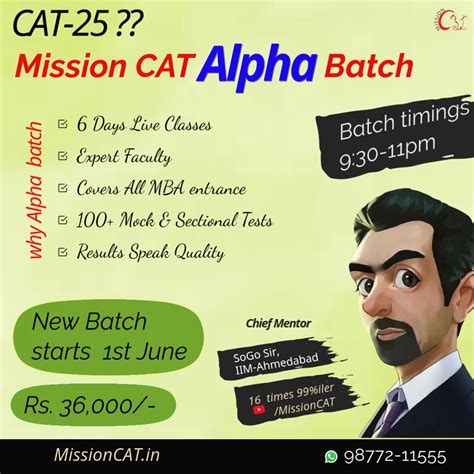 Mission Cat - Online Classes for CAT, MAT, XAT, SNAP