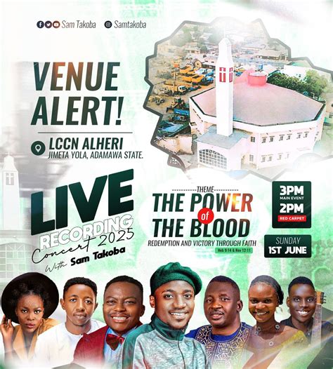 Sam Takoba Live in Concert: THE POWER OF THE BLOOD, REDEMPTION AND ...