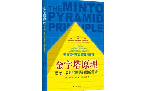 3分钟看完《金字塔原理》|麦肯锡40年经典培训教材！(1)_哔哩哔哩_bilibili