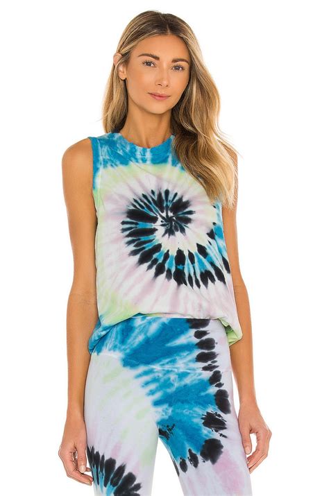 Electric & Rose Marley Tank in Balboa Blue, Neon & Camille | REVOLVE
