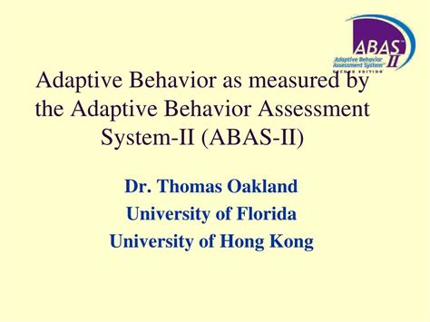 Image result for Adaptive Behavior Assessment