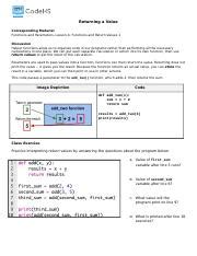 Image result for Returning a Value in Python