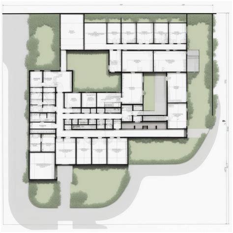 Narrow-Lot University Veterinary Hospital Floor Plan | Stable Diffusion ...
