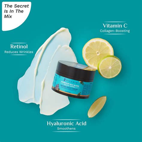 Buy Retinol Night Cream With Vitamin C & Hyaluronic Acid