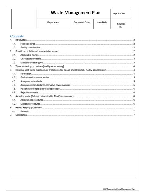 Image result for Waste Management Plan