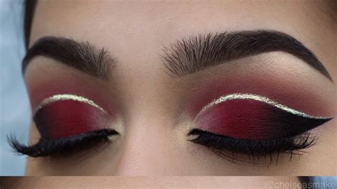 Image result for Red and Black Makeup Tutorial
