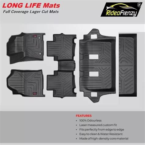 Buy Innova Crysta Rubber PVC Laser Cut Floor Mats with Dickey Online ...