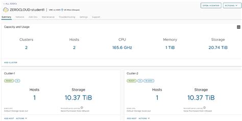 Adding and Deleting a Cluster in the SDDC