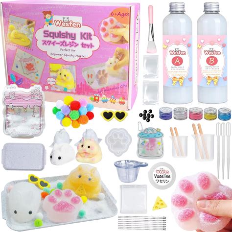 Amazon.com: Wesfen Easy-to-Use Squishy Resin Kit - 1:1 AB Liquid ...