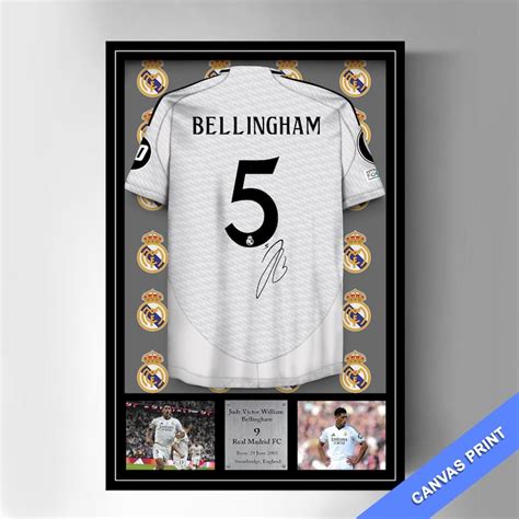 Buy Jude Bellingham - Signed Real Madrid Jersey / Kit (canvas Print ...