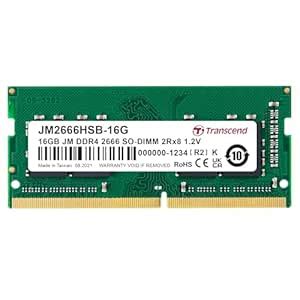 Amazon.in: Buy Transcend 16GB DDR4 2666 Laptop Memory, JetRam, DRAM ...