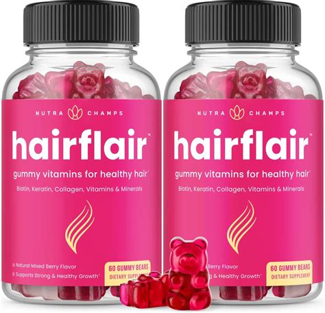Amazon.com: Hair Skin & Nails Gummies with Biotin | Premium Hair Growth ...