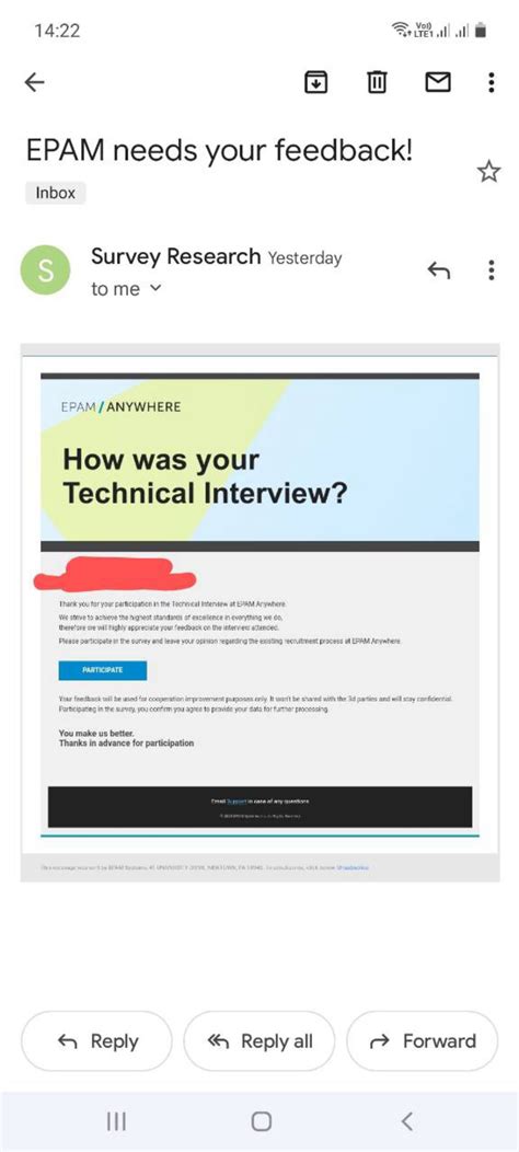 Yesterday I received this mail from EPAM Does this mean I am rejected ...