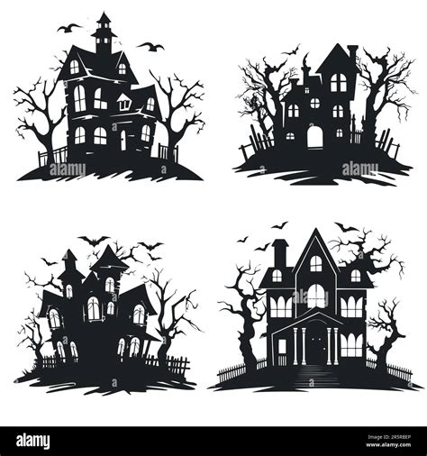 Haunted House Silhouette