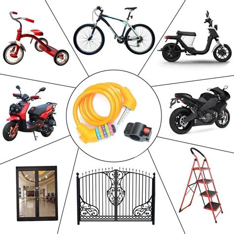 ZHEGE Bike Lock, 5-Digit Combination Bicycle Lock, India | Ubuy