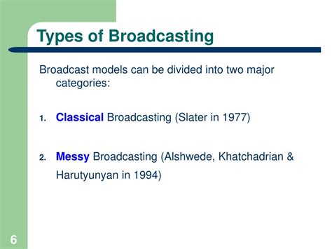 Types of Broadcasting 的图像结果