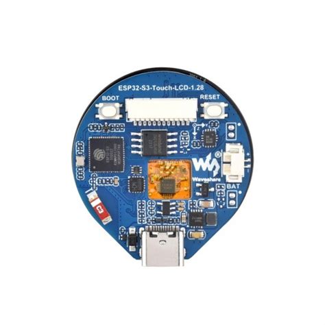 Buy ESP32-S3 Development Board, with 1.28inch Round Touch LCD, Compact ...