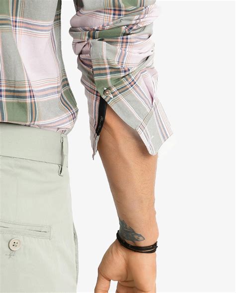 Rare Rabbit Men's Malpy Pink Cotton Checked Print Regular Fit Full Sle