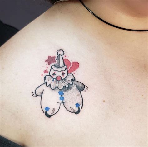 A little clown friend done by Spencer Jennings at All Star Tattoo Co. in MI : r/tattoos