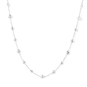 MISS JO 92.5 Sterling Silver | A Charm Necklace With Hanging Crystals ...