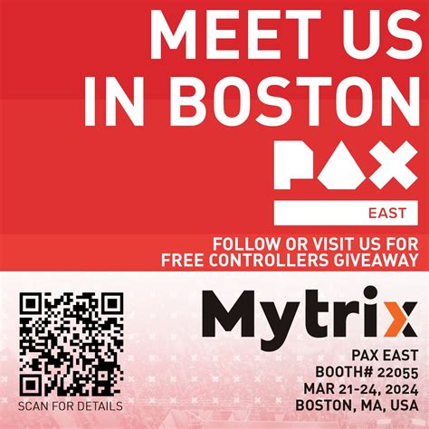 Meet Us At the 2024 PAX East in Boston! – Mytrix Direct