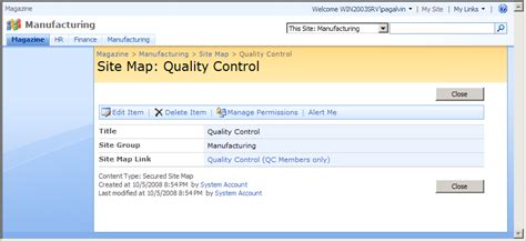 Image result for SharePoint Site Map
