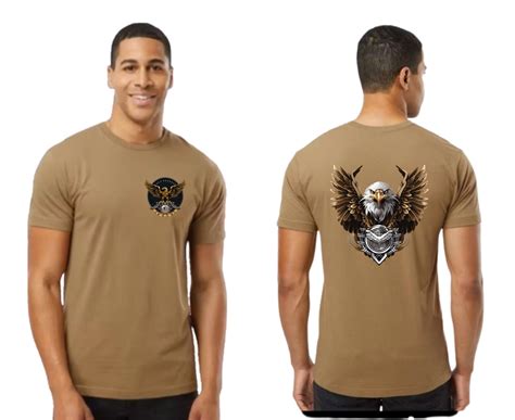 Custom military shirts | personalized Coyote brown squadron shirts