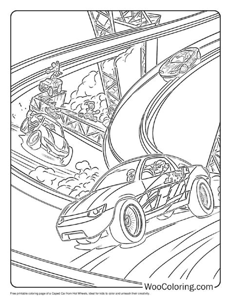100+ Hot Wheels coloring pages (Free PDF To Print) | Woo Coloring