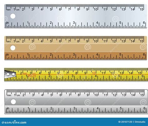 Righelli E Nastro Di Misurazione Illustrazione Vettoriale ...