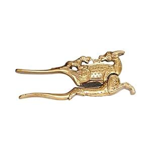 Kartique Brass Deer Nutcracker Sarota in Gold Color Length 5 Inch ...