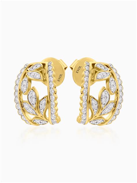 Petal Lace Diamond Earrings - Evol Jewels