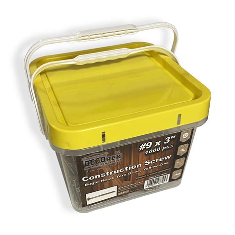 Buy 1000 pc Box #9 x 3" Construction Screws - Free Shipping