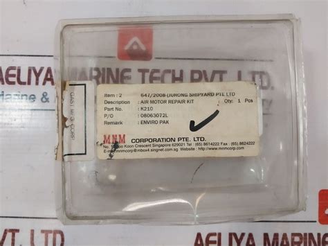 Gast K210 Air Motor Repair Kit – Aeliya Marine Tech